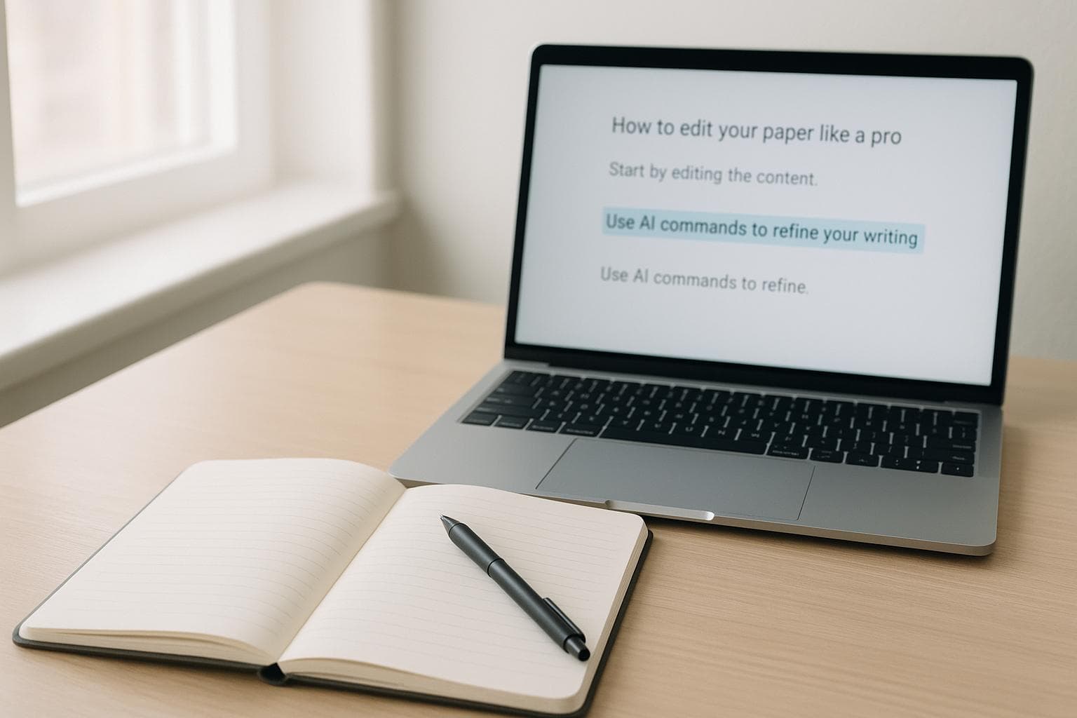 How to Edit Your Paper Like a Pro Using AI Commands