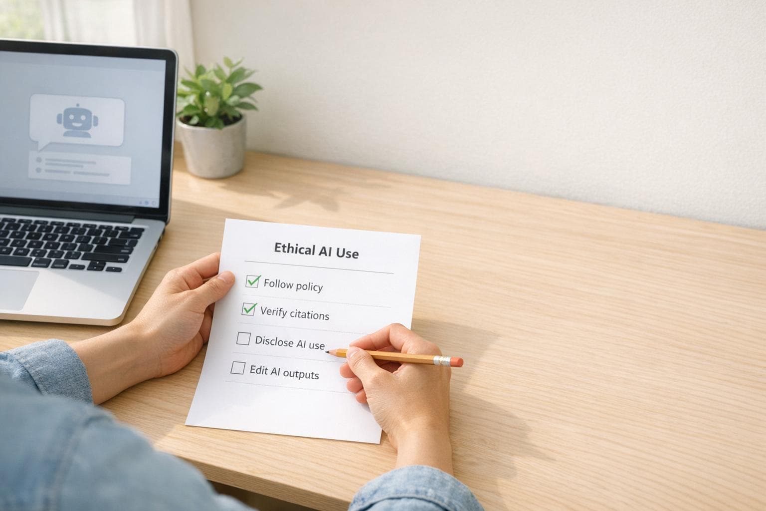Ethical AI Use in Academic Writing: A Practical Student Checklist