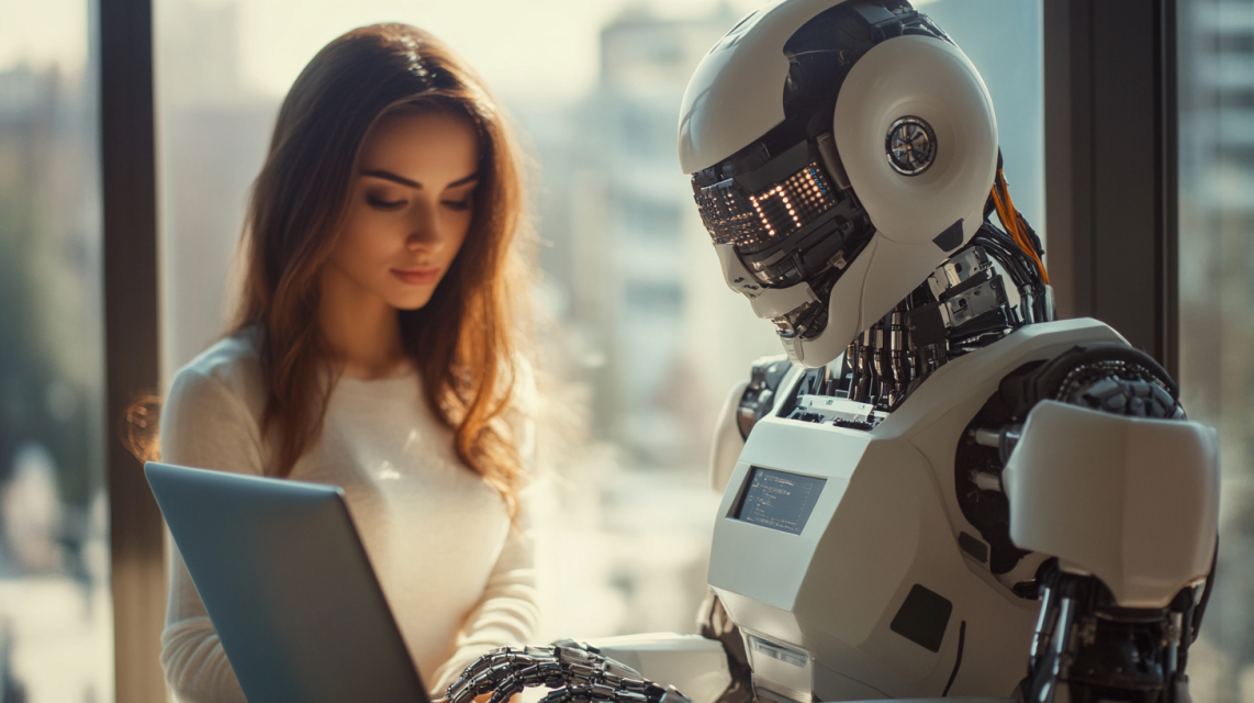 Student ethically using AI tools while writing an essay