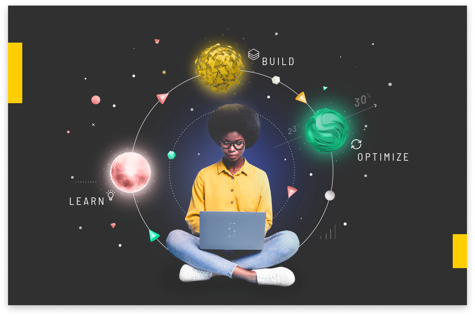 Person using AI writing assistant on laptop