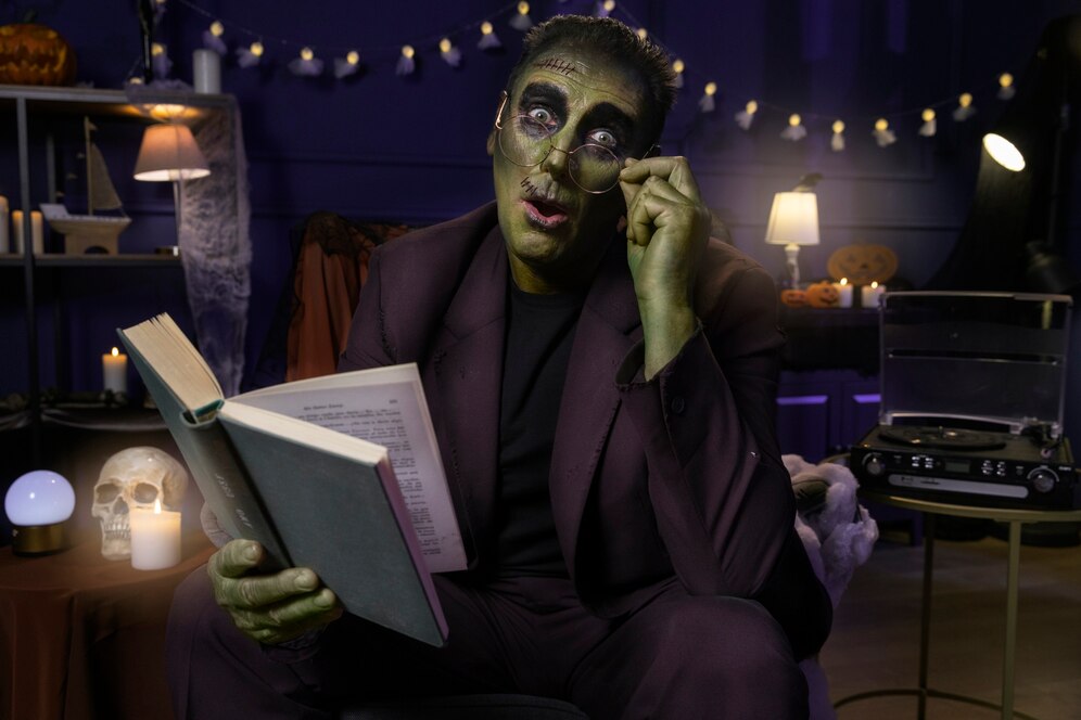 Symbolic imagery showing AI replacing traditional ghostwriters with digital text generation